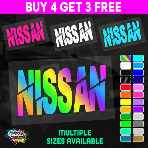 Nissan 4x4 car vinyl sticker - nissan,