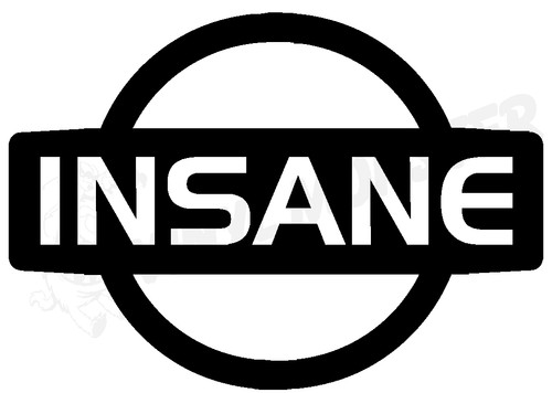 Insane nissan logo sticker - logo,