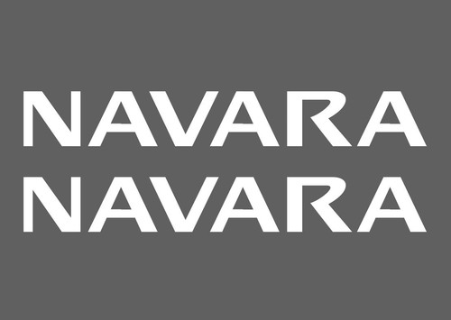 Navara roof bar decal - 2,
