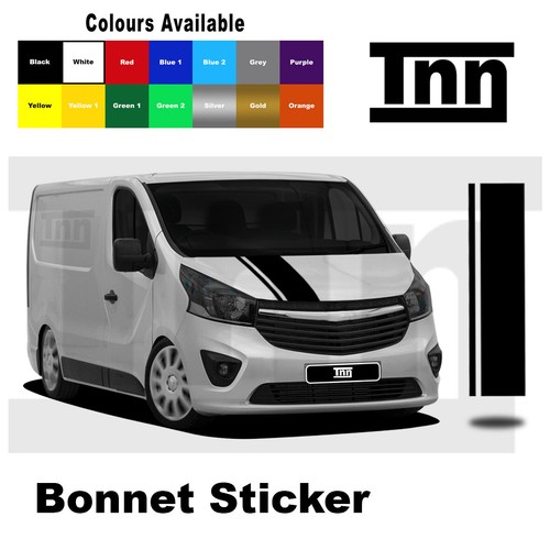 Bonnet sticker stripe - bonnet,