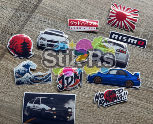 Jdm culture sticker set - set, spoon