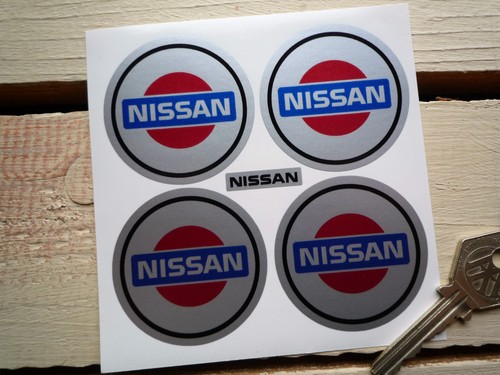 Nissan wheel centre stickers