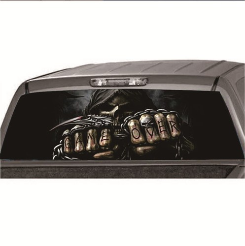 Vehicle decal rear window - decal,