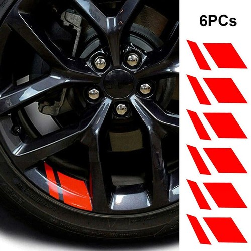 Red reflective sticker - 6x,